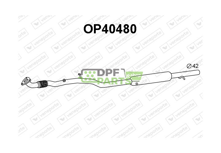 Tlumič OPEL / VAUXHALL - 13204576 24430559 5852147