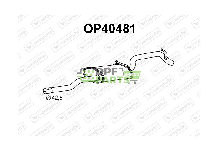 Tlumič OPEL / VAUXHALL - 24430558 5852146 
