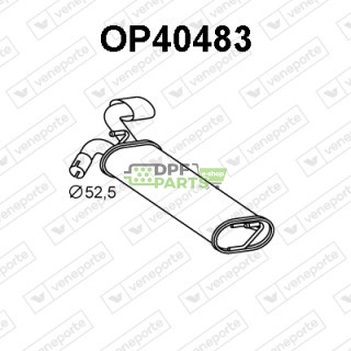 Tlumič OPEL / VAUXHALL - 42663970 863032 863111