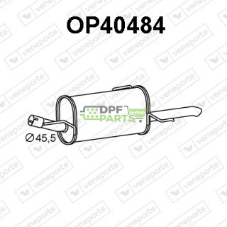 Tlumič OPEL / VAUXHALL - 24422986 5852062 5852091