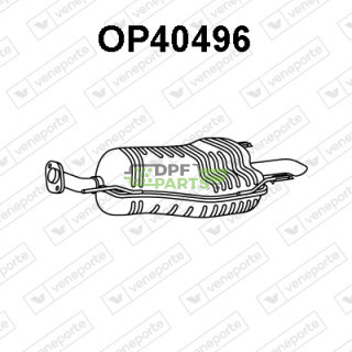 Tlumič OPEL / VAUXHALL - 13158582 13190137 13190141