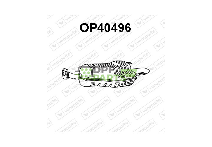 Tlumič OPEL / VAUXHALL - 13158582 13190137 13190141