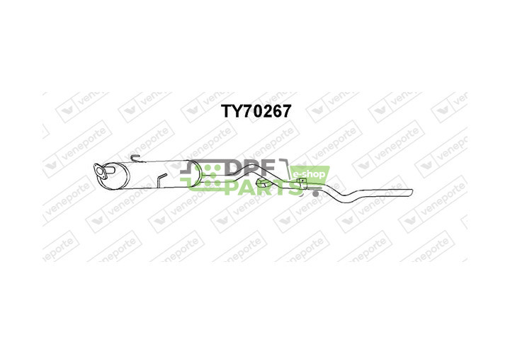 Tlumič TOYOTA - 1743071060 174307106083 1743071061