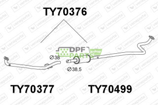 Tlumič TOYOTA - 174100J040  