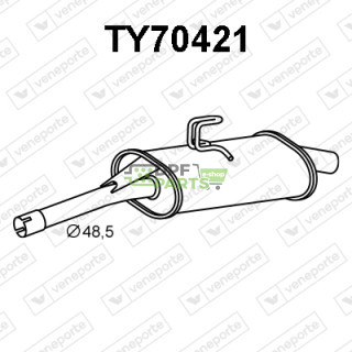 Tlumič TOYOTA - 174307A730 174307A731