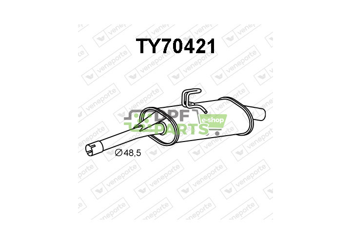 Tlumič TOYOTA - 174307A730 174307A731