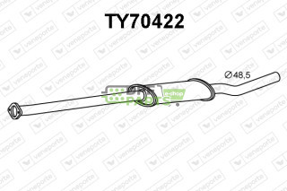 Tlumič TOYOTA - 174307A730 174307A731