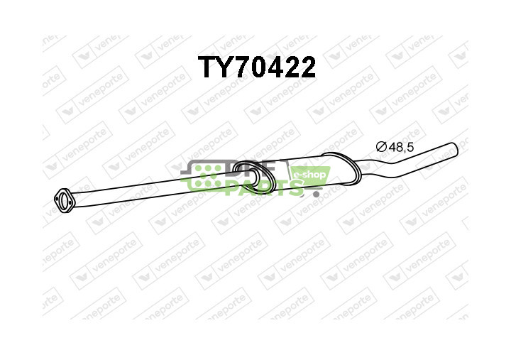 Tlumič TOYOTA - 174307A730 174307A731