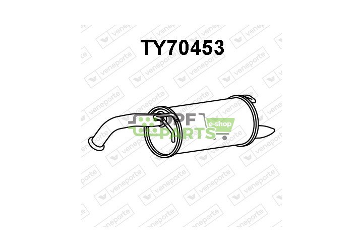 Tlumič TOYOTA - 174300N010 1743021030 1743021031