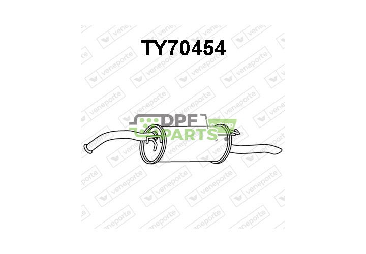 Tlumič TOYOTA - 1743021040  