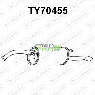 Tlumič TOYOTA - 1743021050 1743021051