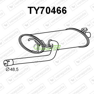 Tlumič TOYOTA - 1743002180 1743002181 1743002200