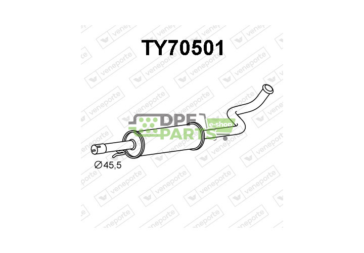 Tlumič TOYOTA - 1741021060 1741021070-S.F