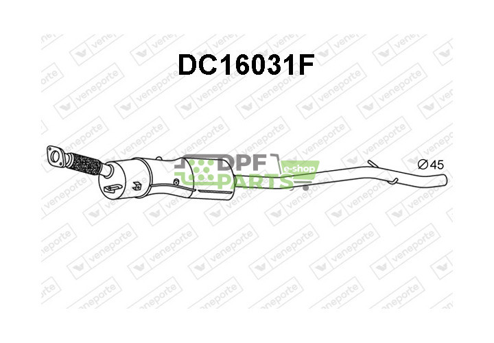 Filtry pevných částic DPF DACIA / RENAULT - 200101259R