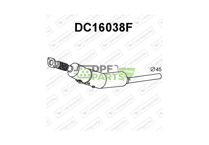 Filtry pevných částic DPF DACIA - 200102271R 200106590R 200107822R