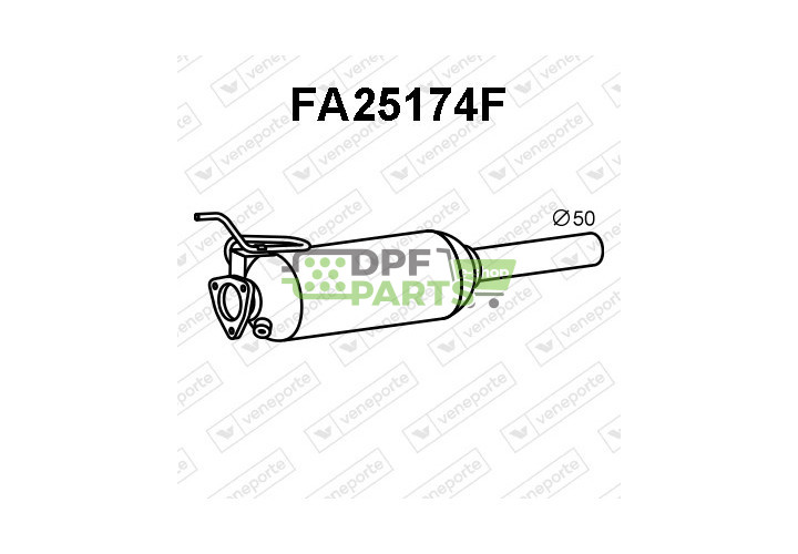 Filtry cząstek stałych DPF FIAT - 51771691 51793067 51861471