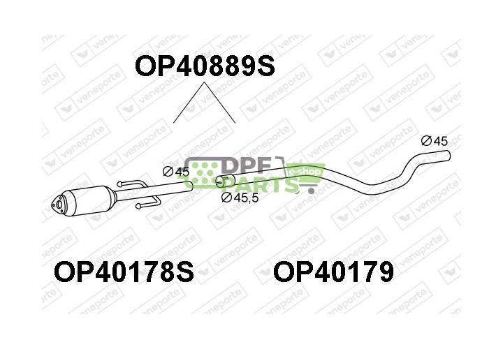 Filtry pevných částic DPF OPEL / VAUXHALL - 55557838 5854444 854422