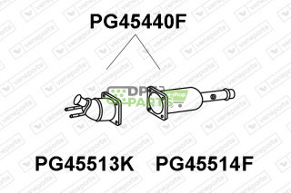Filtry cząstek stałych DPF PEUGEOT - 1731FV 1731S7 1731X0