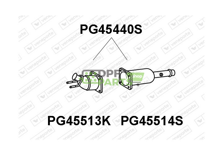 Filtry pevných částic DPF PEUGEOT - 1731FV 1731S7 1731X0