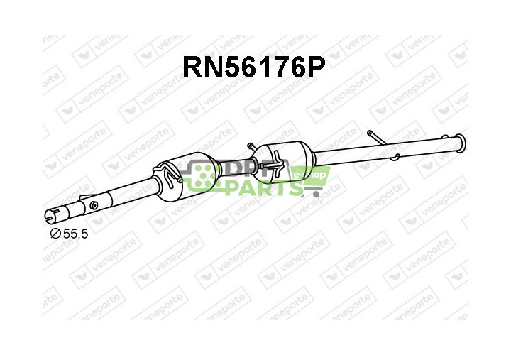 Katalyzátor SCR FIAT / NISSAN / OPEL / RENAULT / VAUXHALL - 2001000Q2M 200104485R 200105641R