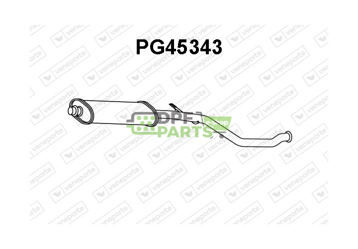 Tlumič PEUGEOT - 1717A2 9809881180 