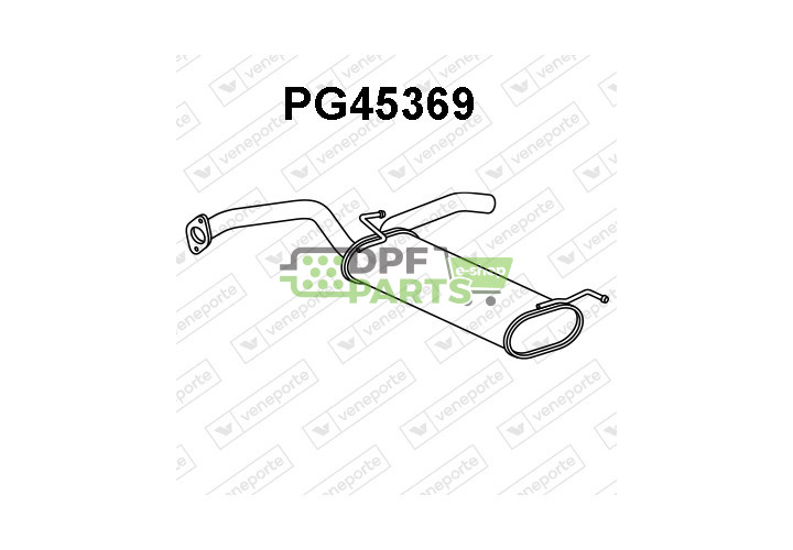 Tlumič CITROËN / PEUGEOT / TOYOTA - 174300Q060 174300Q080 B000765880