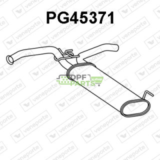 Tłumik CITROËN / PEUGEOT / TOYOTA - 17430YV020 B000893380 