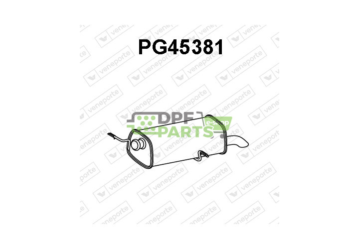 Tłumik CITROËN / PEUGEOT - 1726KE 1726KF 1726TZ