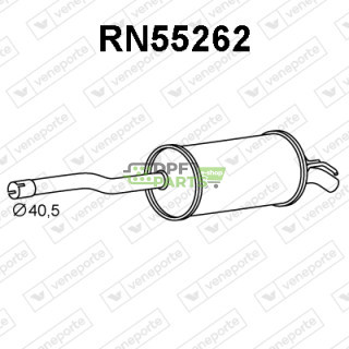 Tłumik DACIA / RENAULT - 6001549415 6001549416 