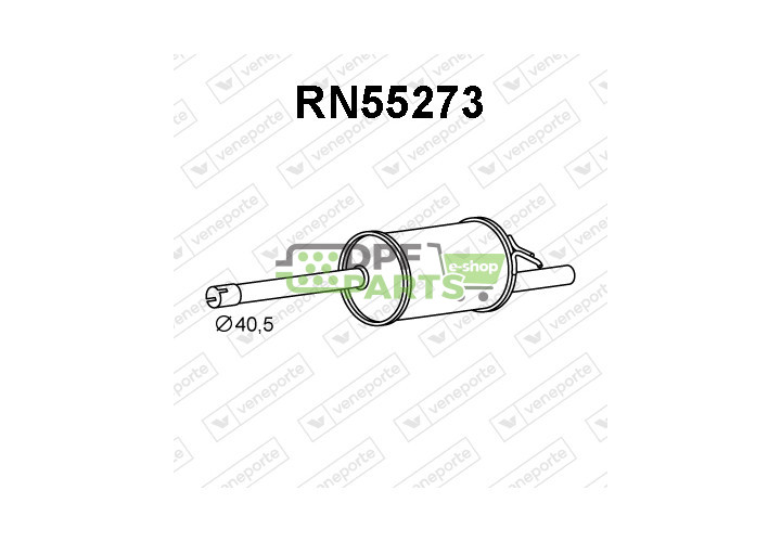Tłumik DACIA / RENAULT - 200103162R 6001548670 6001550487
