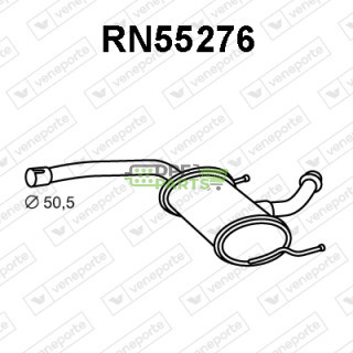 Tłumik RENAULT - 7700423680 7700423682 7700429427