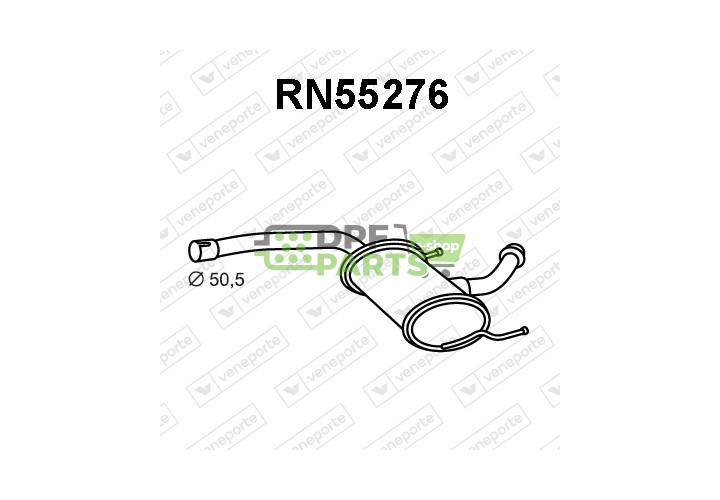 Tłumik RENAULT - 7700423680 7700423682 7700429427