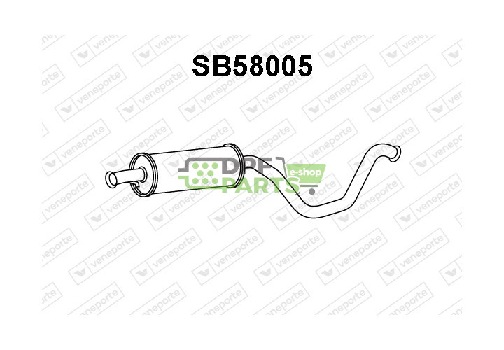 Tlumič SAAB - 4225918 4226320 4528253