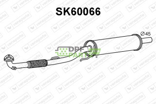 Tlumič SKODA - 6Q0253091AB 6Q0253091T 6R0253091A
