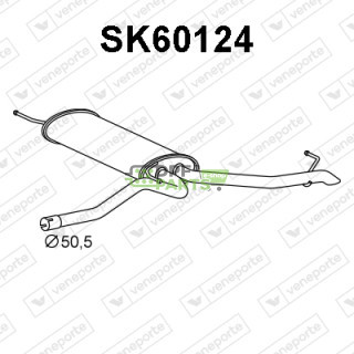 Tłumik SKODA - 5E0253181P 5E0253609J