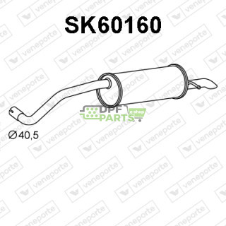 Tłumik SKODA - 6C5253609E 6C5253609F 