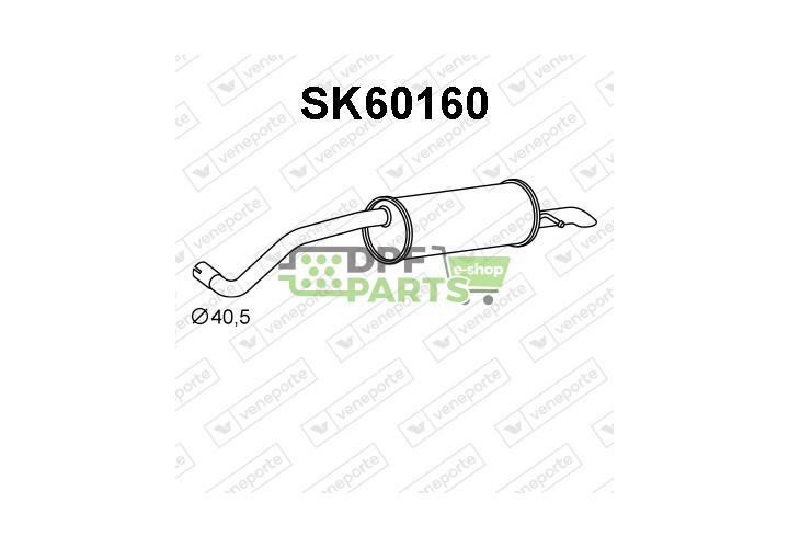 Tlumič SKODA - 6C5253609E 6C5253609F 