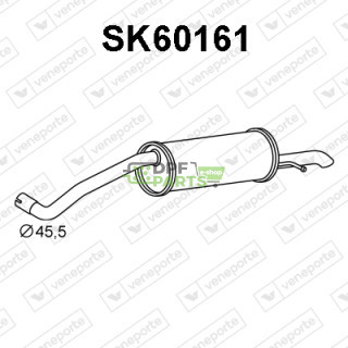 Tłumik SKODA - 6V9253609C  