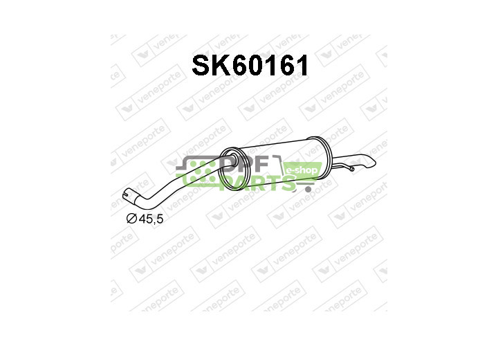Tłumik SKODA - 6V9253609C  