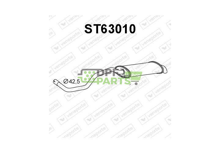 Tłumik SEAT - 6K6253609AB  