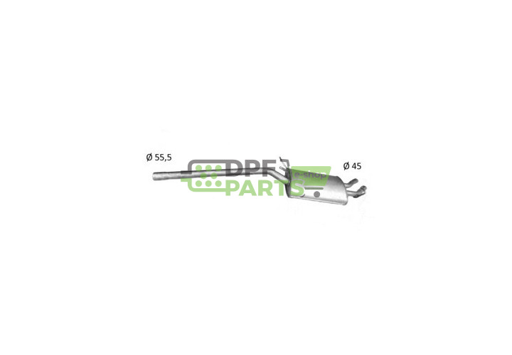 Tłumik końcowy AUDI A6 100 2.6-2.8 1990-1997 - 4A0253609AH 4A0253609BJ 4A0253609P