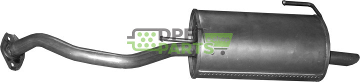 Koncový tlumič výfuku Nissan Micra IV 1.2i, Polmo 15.34 A, OE 20100-IHD2A