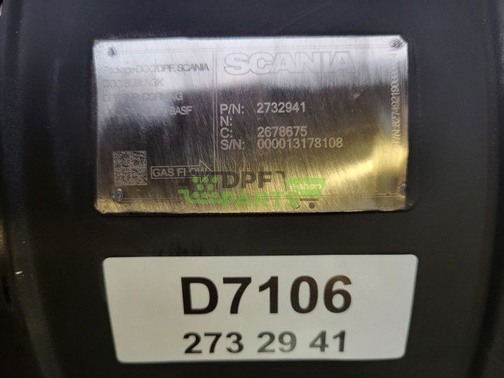 Filtr pevných částic DPF SCANIA Euro 6 - 2732941 2678675