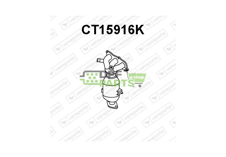Katalizator CITROËN / PEUGEOT / TOYOTA - 0342L3 1608916280 171400Q060