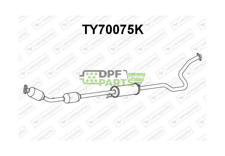 Katalizator TOYOTA - 1741021490  