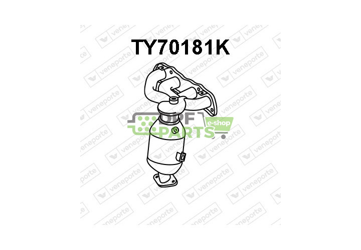 Katalyzátor TOYOTA - 250510J020