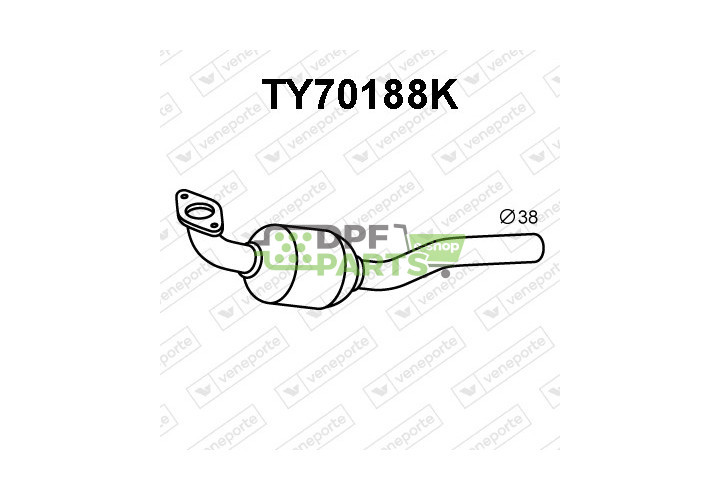 Katalizator TOYOTA - 174100Q070 174100Q100