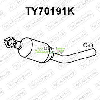 Katalizator TOYOTA - 174100M180 174100M181
