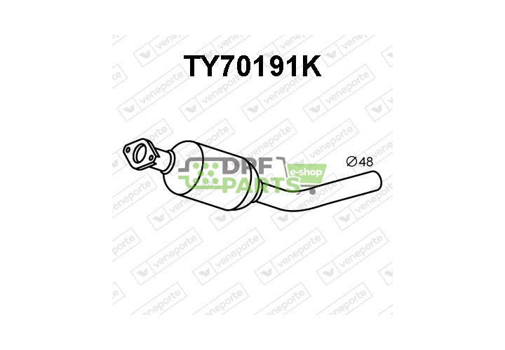 Katalizator TOYOTA - 174100M180 174100M181
