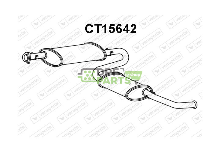 Tłumik CITROËN / PEUGEOT - 1726V2 1726V3 1730Q0